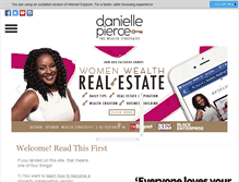 Tablet Screenshot of daniellepierce.com